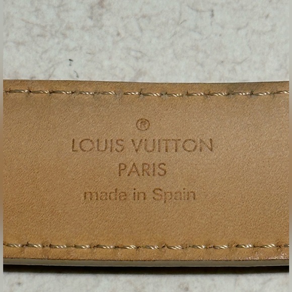 Louis Vuitton Damier Azur Canvas Tresor Belt - Picture 8 of 11